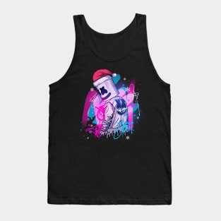 Marshmello graffiti christmas Tank Top